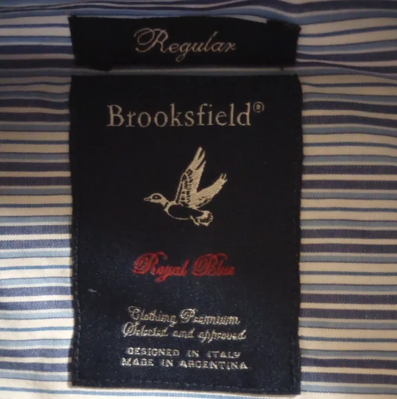Brooksfield Blue Stripe Shirt - Picture 4 of 7